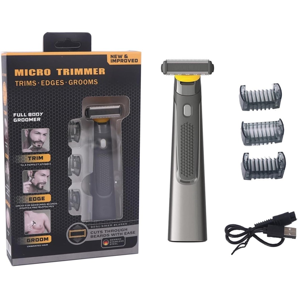Men'S Grooming Razor Kit - Męska ręczna golarka elektryczna, bezprzewodowy zestaw