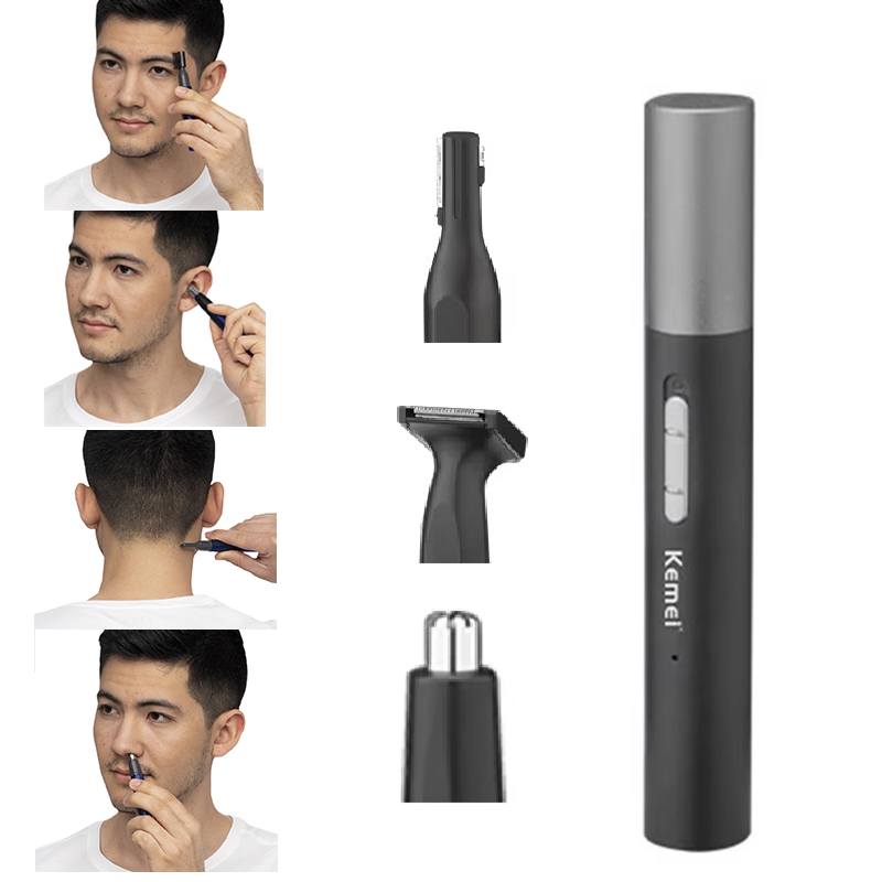 Eyebrow Razor Trimmer - Kemei Pro Akumulatorowy Trymer do Nosa,