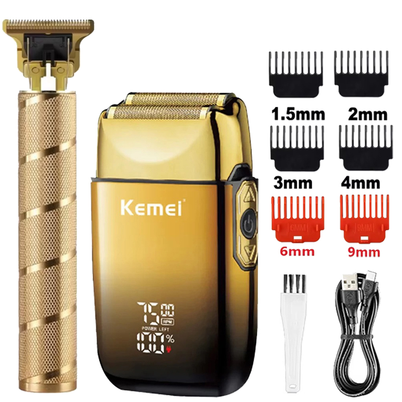 Men'S Grooming Razor Kit - Trymer do włosów Kemei KM-TX10 T9,