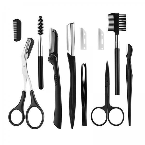 Eyebrow Razor Trimmer - Zestaw do pielęgnacji brwi: nożyczki ze